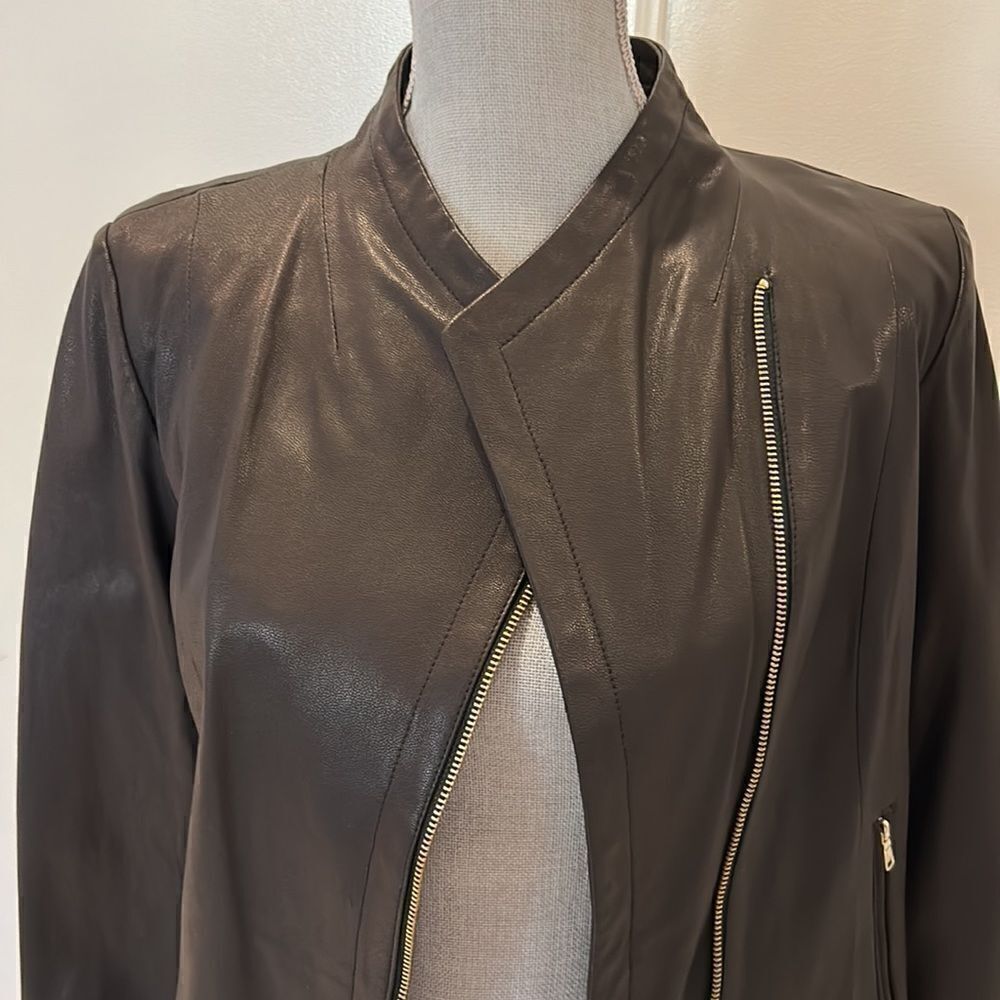Cole Haan Leather Jacket - Picture 2 of 8